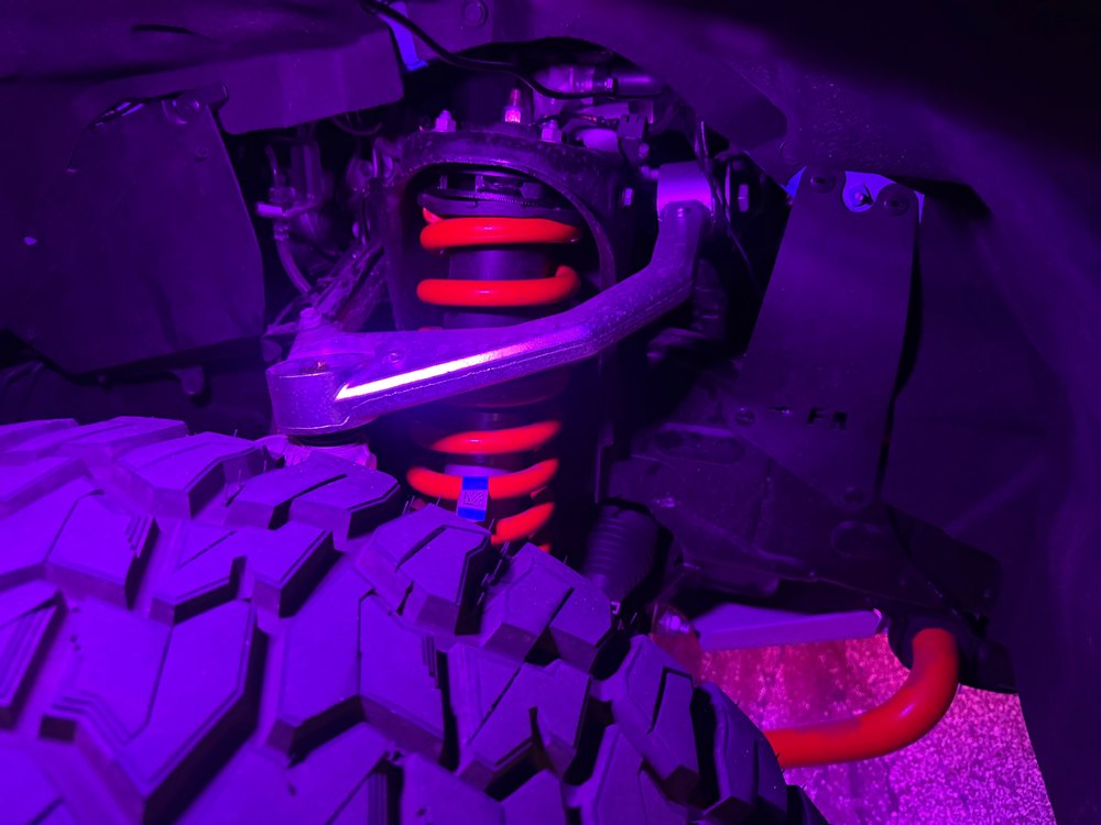 Purple light, wheel well by In the Details Auto Spa, Allison Park