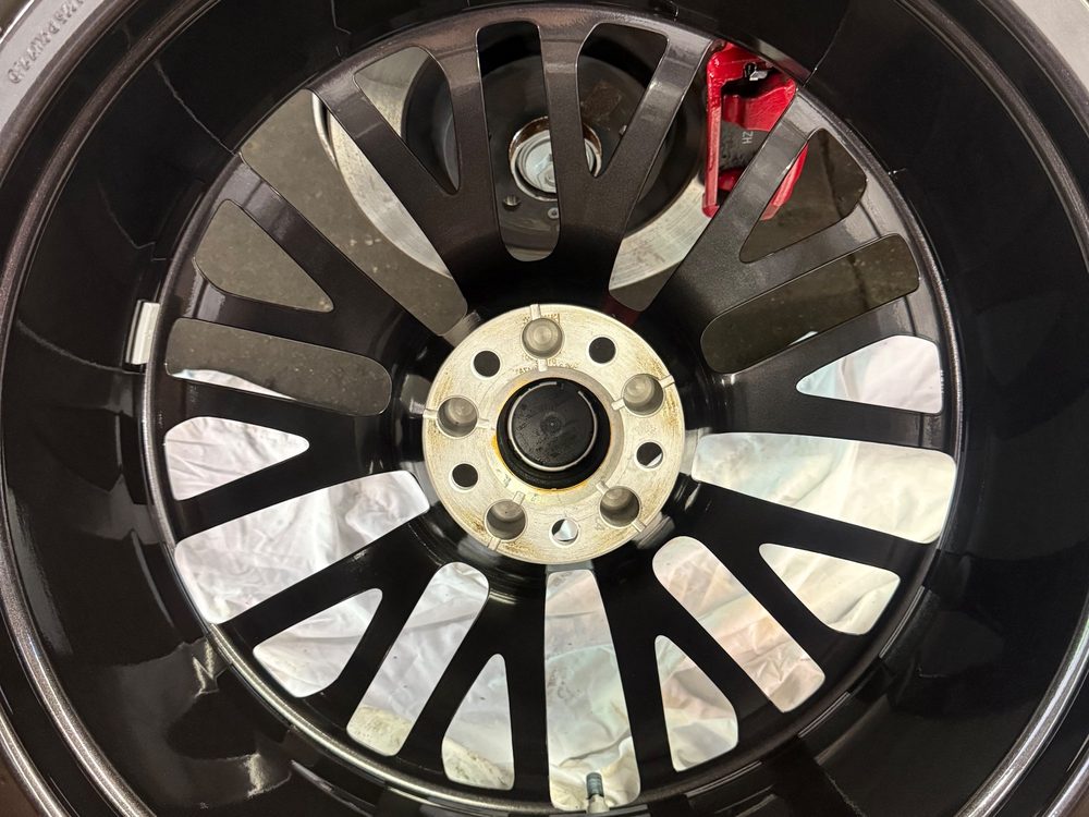 Polished multi-spoke wheel by In the Details Auto Spa, Allison Park