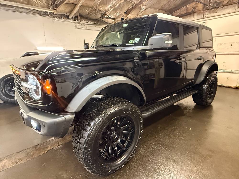 Black Bronco in the bay by In the Details Auto Spa, Allison Park