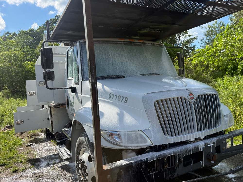 Bucket truck, washed down by In the Details Auto Spa, Allison Park