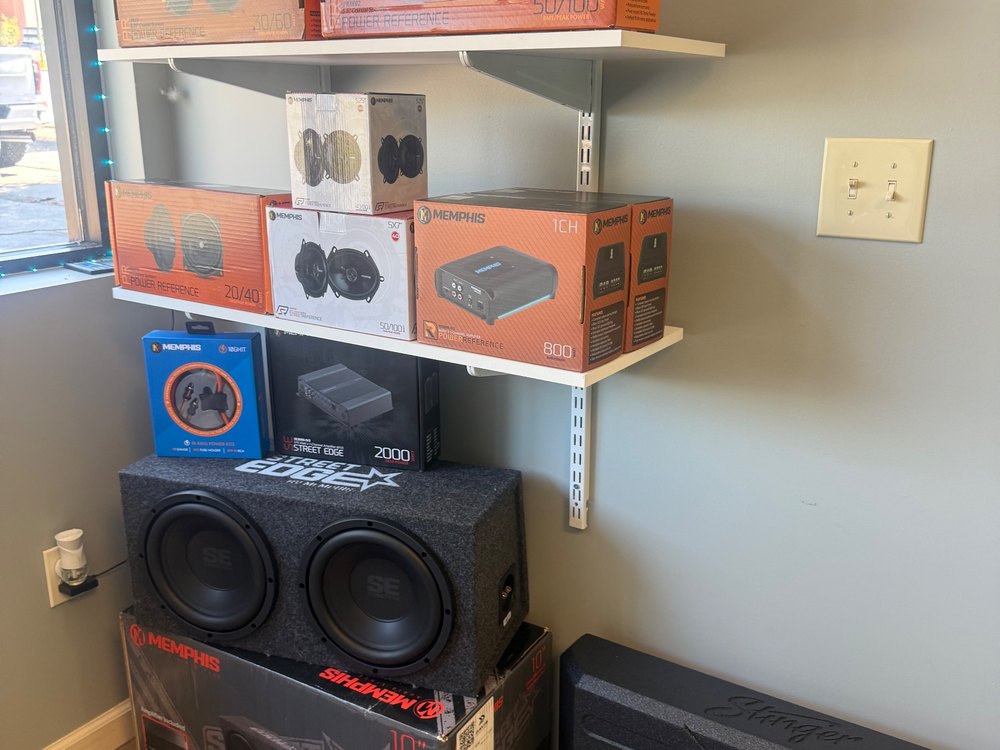 The audio wall by In the Details Auto Spa, Allison Park