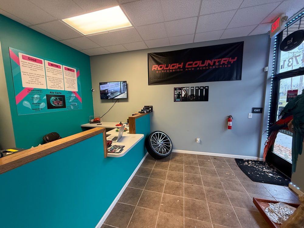 Counter and wheel display by In the Details Auto Spa, Allison Park