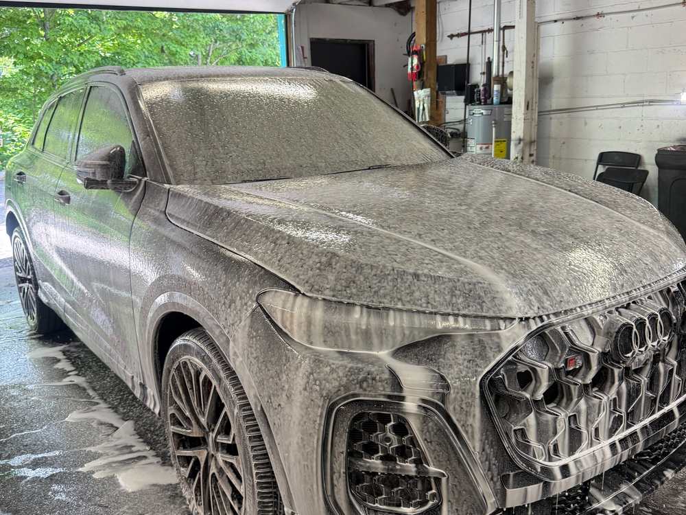 Foam over an SUV by In the Details Auto Spa, Allison Park