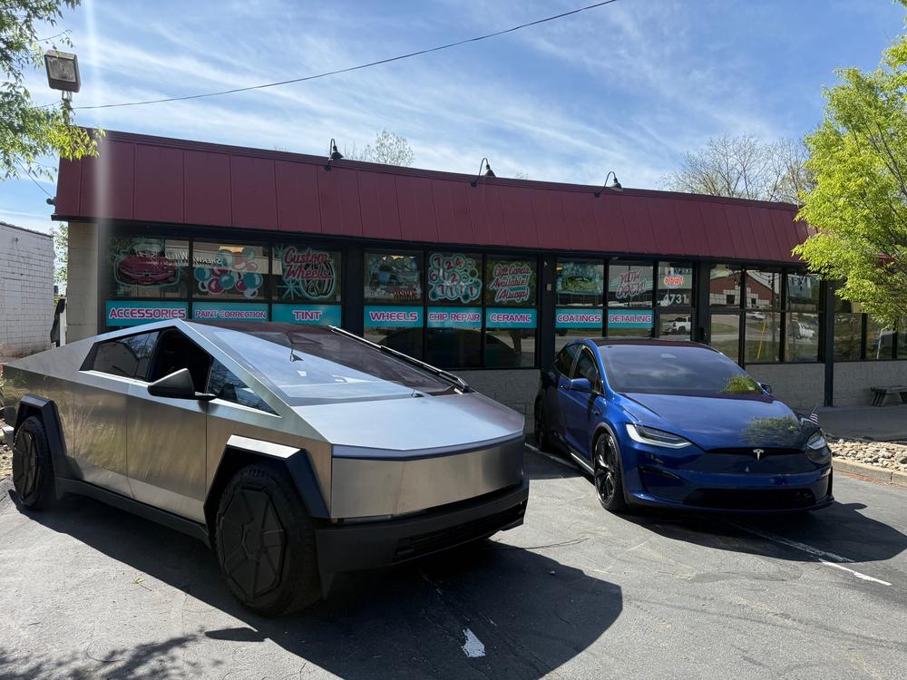 Cybertruck and Model X by In the Details Auto Spa, Allison Park
